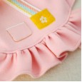 New autumn and winter dog clothes to keep warm out cute pink kindergarten strap skirt teddy bear bear pet clothing