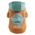 Pet dog dog cat teddy bear Xiong Ono woolen coat clothes embroidered hoodie autumn and winter new