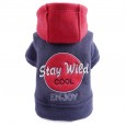 Pet dog dog cat teddy bear Xiong Ono woolen coat clothes embroidered hoodie autumn and winter new