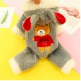 Puppy dog clothes pet clothing cat Teddy bear Xiongxi highland autumn and winter four feet thick warm warm bear cashmere sweater