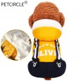 Dogs and cats clothes accessories Teddy four-legged clothes Bomei thickened chocolate small dog puppies autumn and winter clothing padded jacket