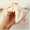 Pet dog clothes candy strawberry cashmere skirt thick teddy bear autumn and winter new warm cute dog clothes