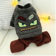 New Teddy Bear Puppy Caterpillar Monster Demon Dark Four-legged Fall Winter Cat and Dog Clothes