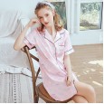 Yaoting explosion silk ladies pajamas spring and summer comfortable nightdress pajamas home service SQ1156