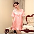 Yao Ting home service Korean female summer pajamas female summer casual short-sleeved lace nightdress female summer