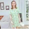 Yaoting explosion models small fresh silk ladies pajamas spring and summer nightdress pajamas home service SQ1157