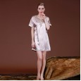 Yao Ting explosive pajamas ladies spring and summer home service lace silk ladies pajamas sexy nightdress