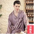 Yaoting explosion silk pajamas men's spring long-sleeved red wedding home service suit TZ779