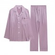 Yaoting explosion silk pajamas men's spring long-sleeved red wedding home service suit TZ779