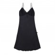 Simulation silk pajamas ladies summer long sexy silk strap nightdress female summer plus size home service batch YT