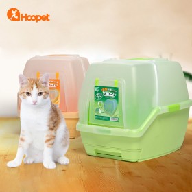 Cat litter box fully enclosed cat toilet double layer large pine wood Alice cat litter box feces pot Alice cat urinal