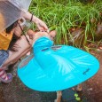 The new pet dog transparent raincoat UFO dog raincoat pet raincoat dog clothes