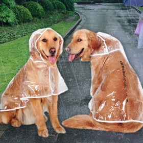Dog raincoat poncho Huayuan pet big dog medium-sized dog large dog puppies pet clothes