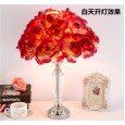 Table lamp bedroom bedside night lamp gift hotel cafe decoration rose flower luxury crystal lamps