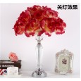 Table lamp bedroom bedside night lamp gift hotel cafe decoration rose flower luxury crystal lamps