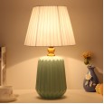 Ceramic table lamp simple modern bedroom bedside table lamp creative small fresh and warm light Nordic living room