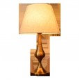 Simple modern American table lamp bedroom bedside table lamp home European retro warm warm light remote control