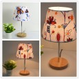 Wooden bedroom bedside table lamp creative fashion personality linen study dormitory decoration table lamp