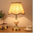 European style simple glass table lamp creative fashion warm warm Nordic bedroom bedside lamp