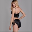 New silk sexy pajamas female summer hot temptation lace sexy underwear two-piece suit home YT