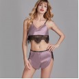 New silk sexy pajamas female summer hot temptation lace sexy underwear two-piece suit home YT
