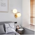 Modern minimalist double head wall lamp bedroom bedside lamp creative guest room balcony corridor lamp aisle stairs restaurant wall lamp