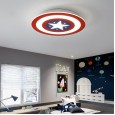 Children's room lamp room bedroom lamp led Captain America ceiling lamp modern minimalist lamps