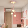 Children's room lamp carousel modern minimalist boy girl bedroom lamp baby room lamp led tricolor dimming