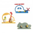 Bedside lamp new Nordic personality creative children's room led aircraft wall lamp modern minimalist bedroom background wall lamp