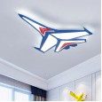 Aircraft lamp children's room lamp boy wrought iron acrylic room lamp simple modern cartoon cool led ceiling lamp