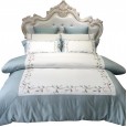 European-style model room cotton tribute bed four-piece set 60 long-staple cotton naked sleeping skin-friendly cotton quilt cover 4-piece set