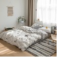 Nordic simple small fresh and cute cat cotton 1.8 meters four-piece cartoon 4 three-piece bed linen