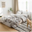 Nordic simple small fresh and cute cat cotton 1.8 meters four-piece cartoon 4 three-piece bed linen