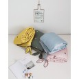 Nordic solid color small fresh and simple embroidery love bowknot Tencel Xia Liang is air-conditioned thin quilt