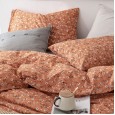 Idyllic small floral cotton printed washed cotton four-piece set Japanese style cotton quilt cover bed sheet double bed set