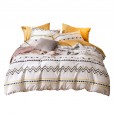 Net red models Nordic style cotton four-piece cotton bedding dormitory bed sheets single quilt three-piece