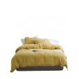 New Nordic Fengshui cotton four-piece set of pure cotton plain lotus leaf single bed tops