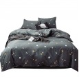 Nordic style cotton pure cotton bedding four-piece dormitory sheets people 3 three-piece bed quilt