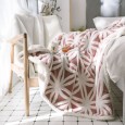 Shu cotton wool blanket three-dimensional brushed jacquard air conditioning small blanket siesta blanket single office lunch break blanket