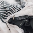 Nordic cotton small fresh wind four-piece cotton active printing quilt cover bed linen