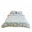 Small fresh cotton cute cartoon quilt cover four piece set 1.2 meters bed pure cotton bedding sheets three piece set