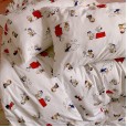 Cotton cute cartoon Charlie Brown four-piece cotton kindergarten single double quilt cover bed linen