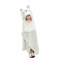 Summer cute embroidery children's parent-child bath towel nano anti-skid sand cartoon hooded baby bathrobe shawl