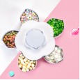 Candy tray with lid melon seed tray dried fruit box tray living room plastic rotating compartment dried fruit tray home snacks