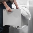 T punch-free foldable dirty clothes basket household bathroom wall-mounted storage basket wall-mounted dirty clothes Lou self-adhesive storage basket