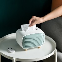 T Retro Tissue Box Creative Radio Tea Table Tissue Paper Tissue Storage Box Nordic Color Plastic Tray