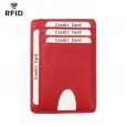 The new card holder cross pattern anti-theft brush RFID card sleeve men's fashion card holder