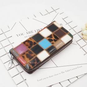 Zipper parquet ladies wallet long fashion multi-function large-capacity Korean women's clutch bag