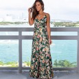 Summer women's skirt skirt sling back beach dress
