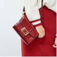 Cowhide bag spring and summer new trendy female bag wild Korean shoulder bag female fashion personality explosion small square bag